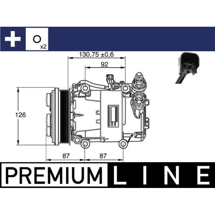 MAHLE Kompressor, Klimaanlage ACP 54 000P