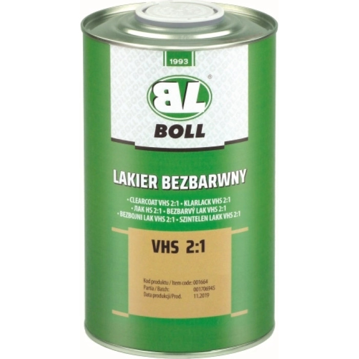 BOLL 001664 Klarlack VS 2:1 Dose 1 Liter BOLL 001664 Klarlack VS 2:1 Dose 1 Liter