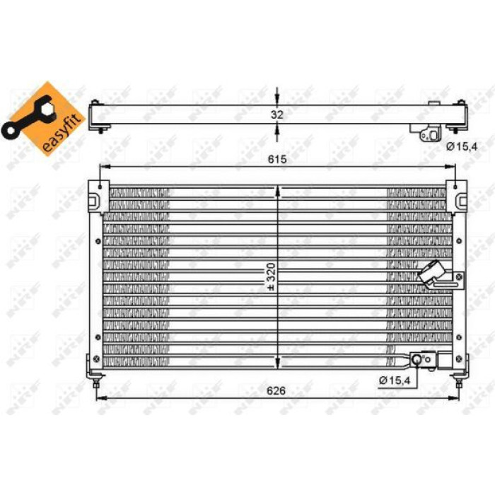 NRF Klimaanlagenkühler 35348