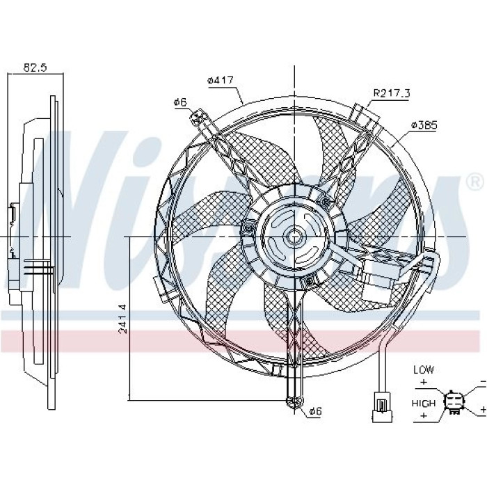 Nissens Kühlerlüfter PKW 85945 Nissens Kühlerlüfter PKW 85945