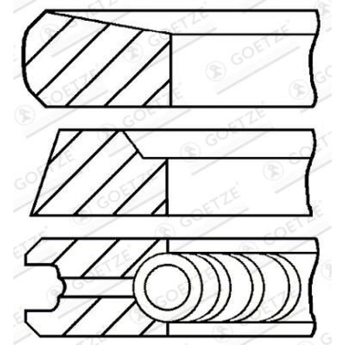 08-436100-00 GOETZE ENGINE Kolbenringsatz 08-436100-00 08-436100-00 GOETZE ENGINE Kolbenringsatz 08-436100-00