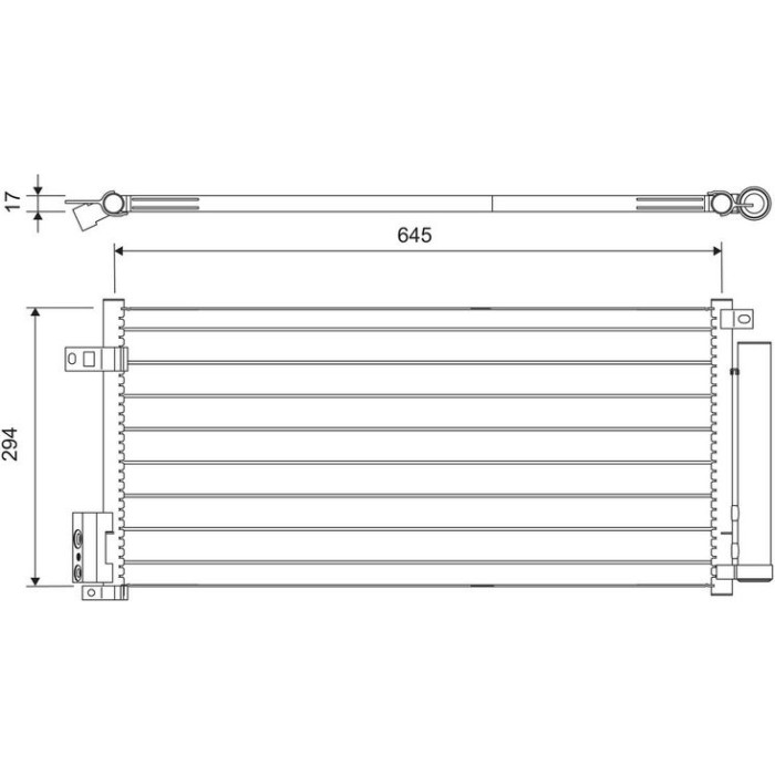 Valeo Klimakondensator 818192 Valeo Klimakondensator 818192