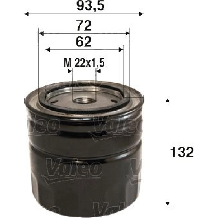 Valeo Ölfilter 586115 Valeo Ölfilter 586115