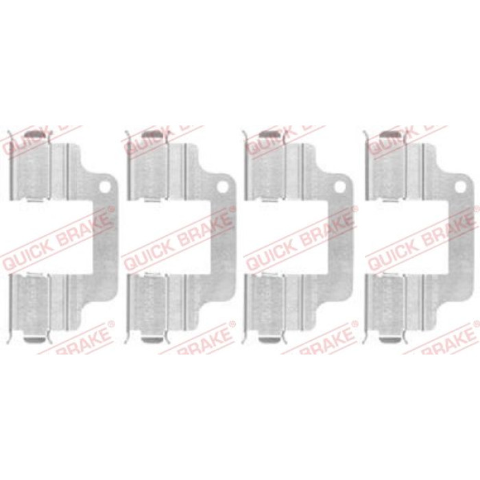 Quick Brake Montagesatz für Bremsbeläge 109-1740 Quick Brake Montagesatz für Bremsbeläge 109-1740