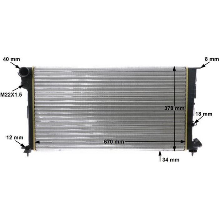 MAHLE Kühler, Motorkühlung CR 471 000S