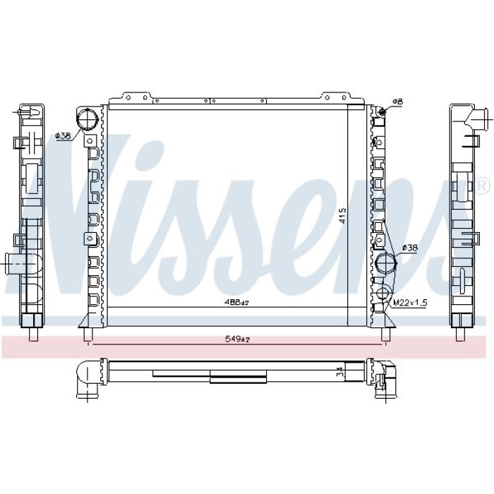 Nissens Wasserkühler PKW 60051 Nissens Wasserkühler PKW 60051