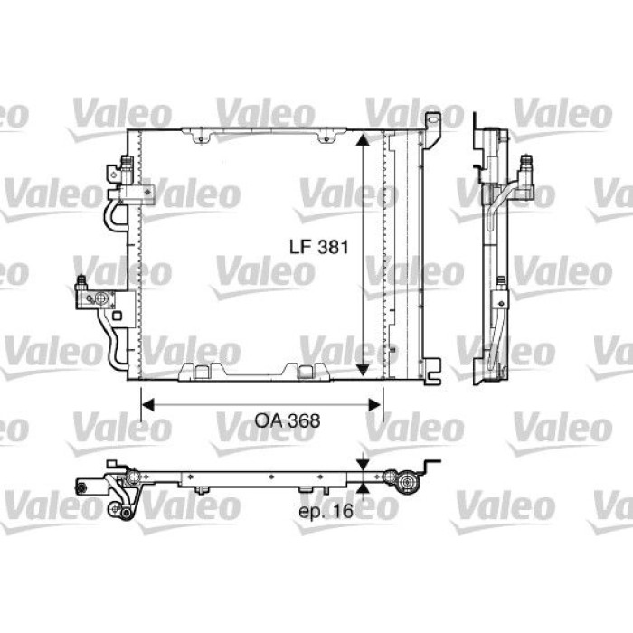Valeo Klimakondensator 817847 Valeo Klimakondensator 817847