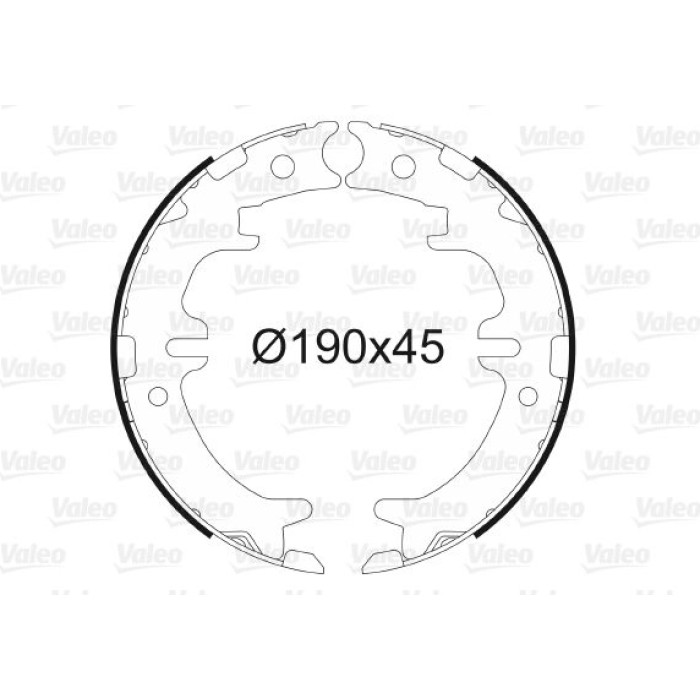 Valeo Bremsbacken 564015 Valeo Bremsbacken 564015