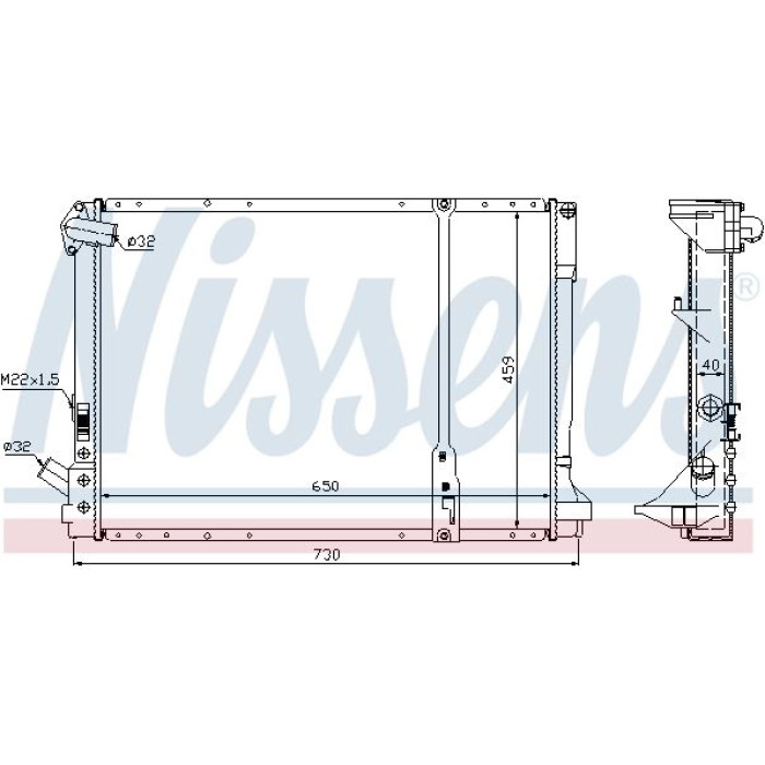 Nissens Wasserkühler PKW 63976A Nissens Wasserkühler PKW 63976A