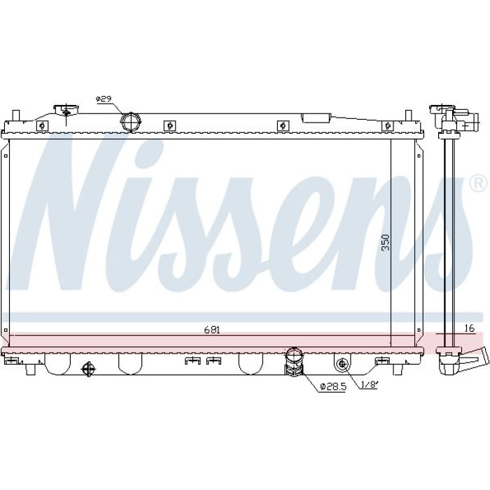 Nissens Wasserkühler PKW 68150 Nissens Wasserkühler PKW 68150