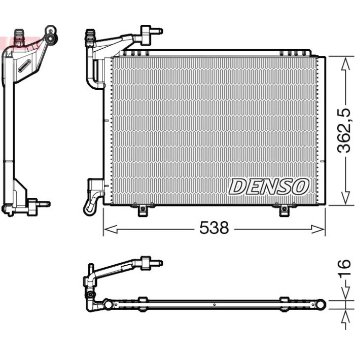 Denso Klimakondensator DCN10042 Denso Klimakondensator DCN10042