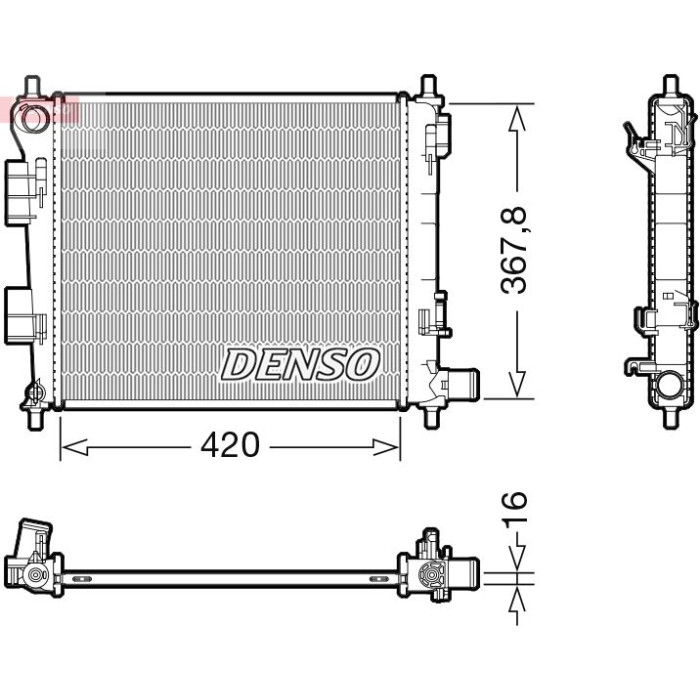 Denso Motorkühler DRM41025 Denso Motorkühler DRM41025