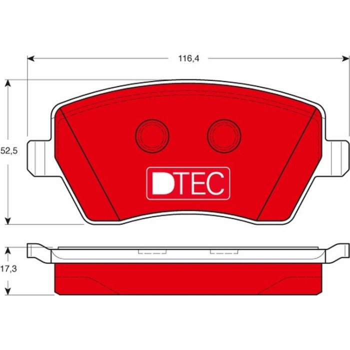 TRW Bremsbeläge Vorderachse DTEC GDB3332DTE