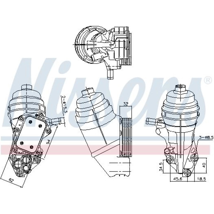 Nissens Ölkühler PKW 91320 Nissens Ölkühler PKW 91320