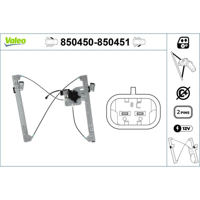 VALEO 850450 Fensterheber VALEO 850450 Fensterheber