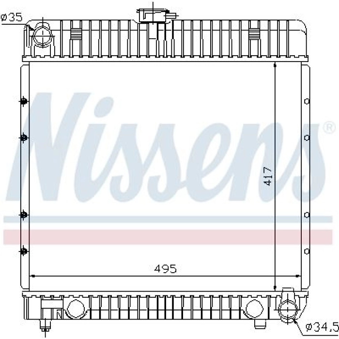 Nissens Wasserkühler PKW 62710