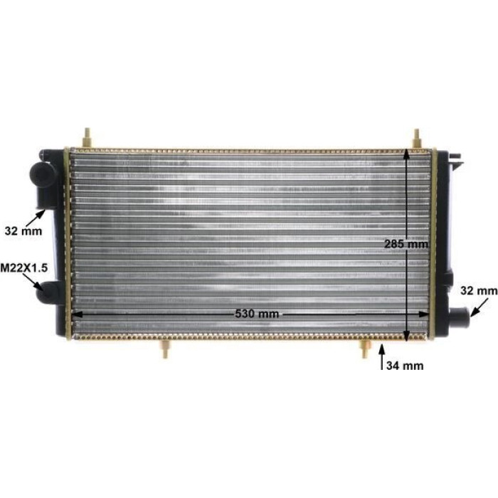 MAHLE Kühler, Motorkühlung CR 431 000S MAHLE Kühler, Motorkühlung CR 431 000S