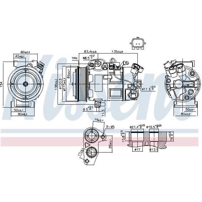 Nissens Klimakompressor PKW 890802 Nissens Klimakompressor PKW 890802