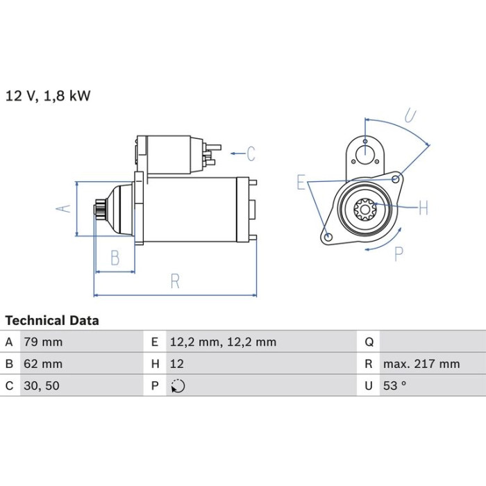 Bosch Starter 0 986 026 330 Bosch Starter 0 986 026 330