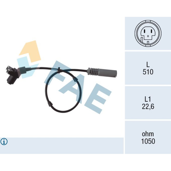 78005 FAE Sensor, Raddrehzahl 78005 78005 FAE Sensor, Raddrehzahl 78005