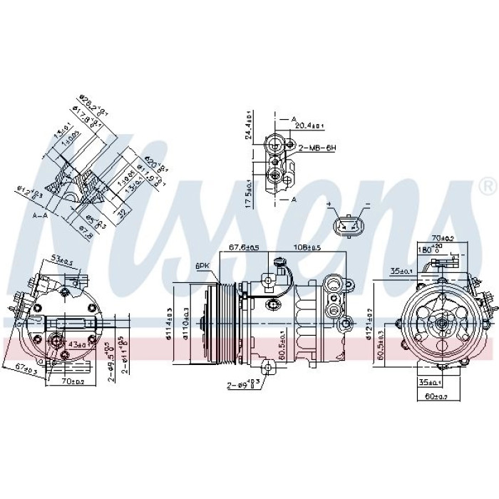 Nissens Klimakompressor PKW 890388