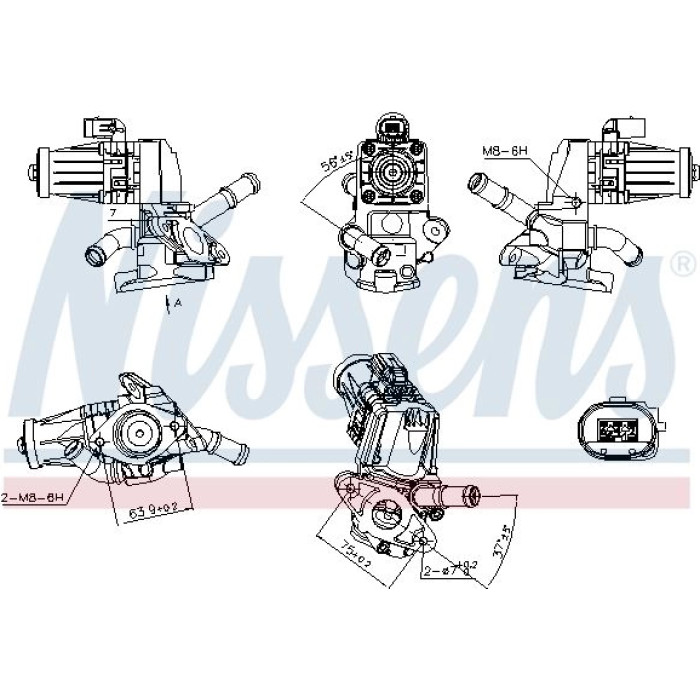 Nissens AGR-Ventil 98238 Nissens AGR-Ventil 98238
