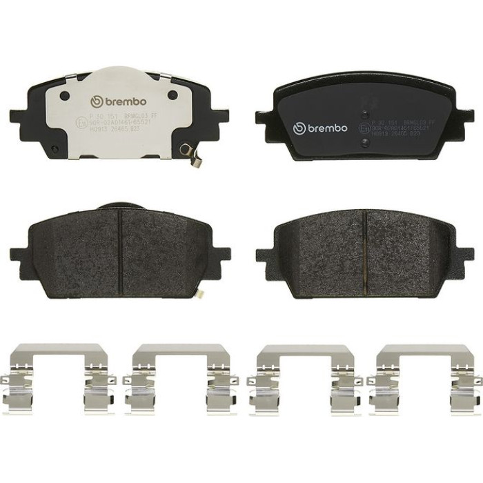 BREMBO Bremsbelagsatz, Scheibenbremse P 30 151