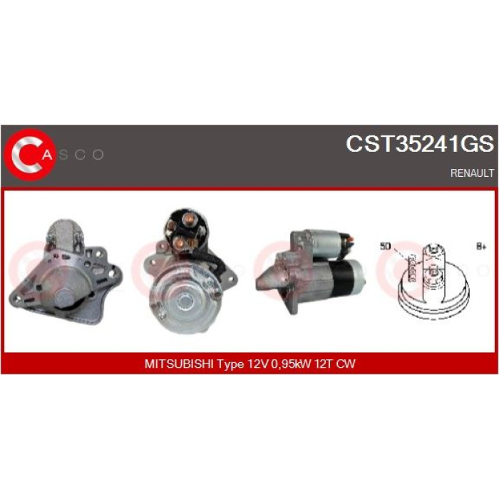 CASCO Anlasser CST35241GS
