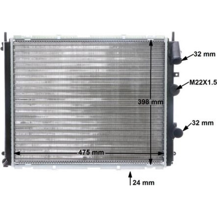 Kühler, Motorkühlung CR 510 000S Kühler, Motorkühlung CR 510 000S