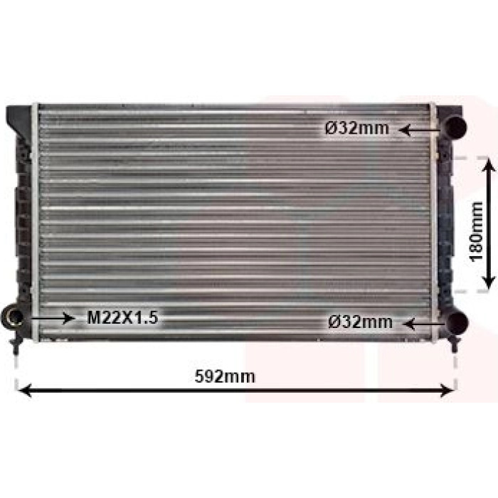 Van Wezel Motorkühler 58002071 Van Wezel Motorkühler 58002071