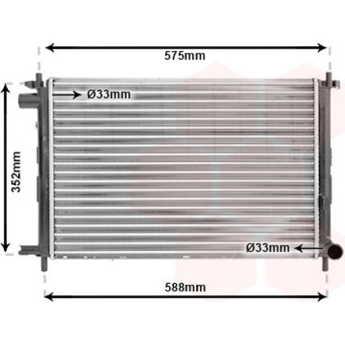 Van Wezel Motorkühler 18002224 Van Wezel Motorkühler 18002224