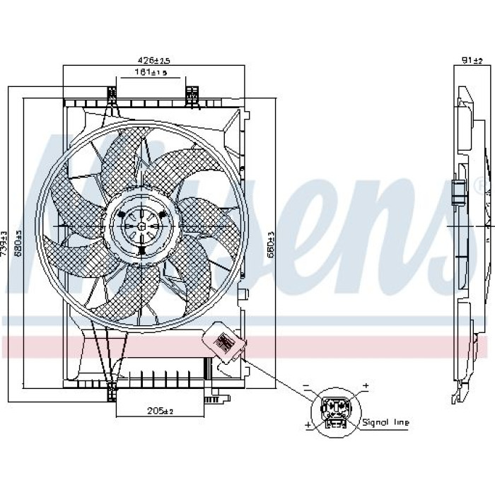 Nissens Kühlerlüfter 850078 Nissens Kühlerlüfter 850078
