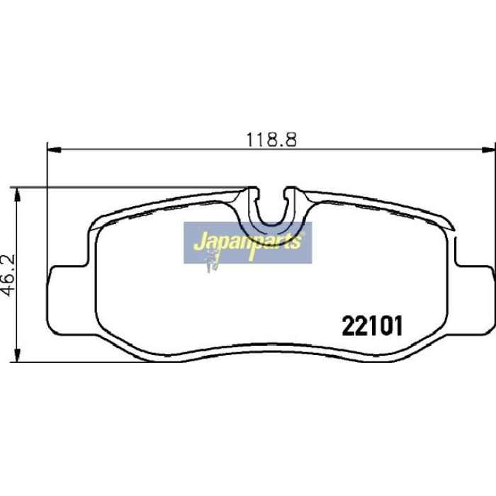 Japanparts Bremsbeläge PP-0528AF Japanparts Bremsbeläge PP-0528AF