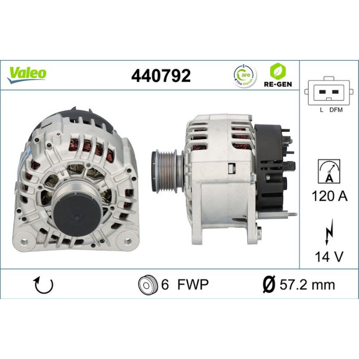 Valeo Lichtmaschine 440792