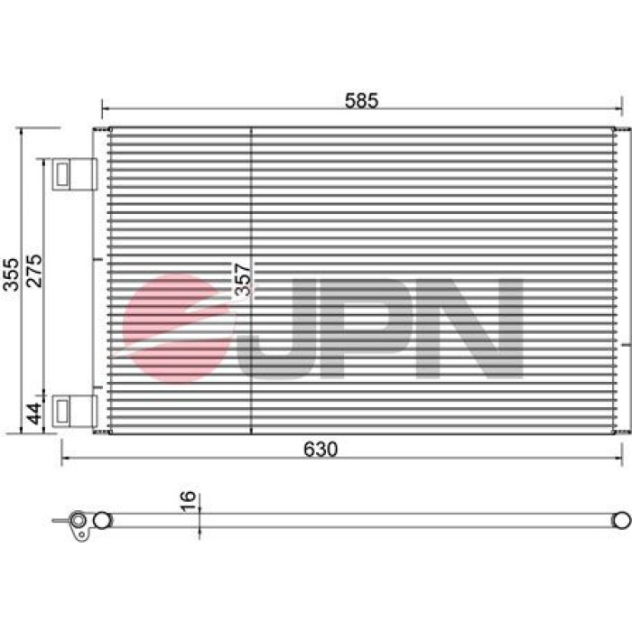 JPN Kondensator Klimaanlage 60C9129-JPN JPN Kondensator Klimaanlage 60C9129-JPN