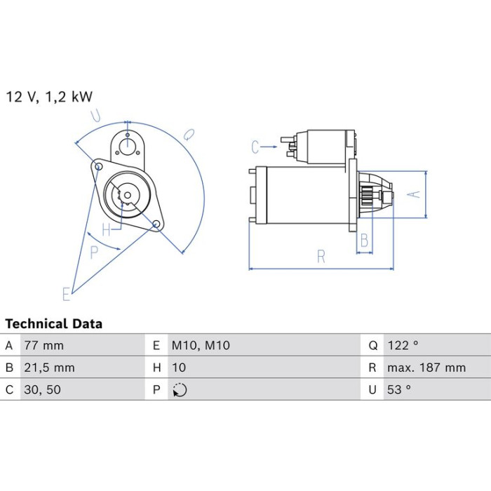 Bosch Starter 0 986 027 220 Bosch Starter 0 986 027 220