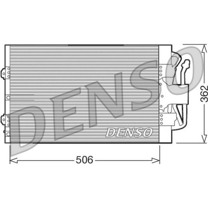 Denso Klimakondensator DCN10004 Denso Klimakondensator DCN10004