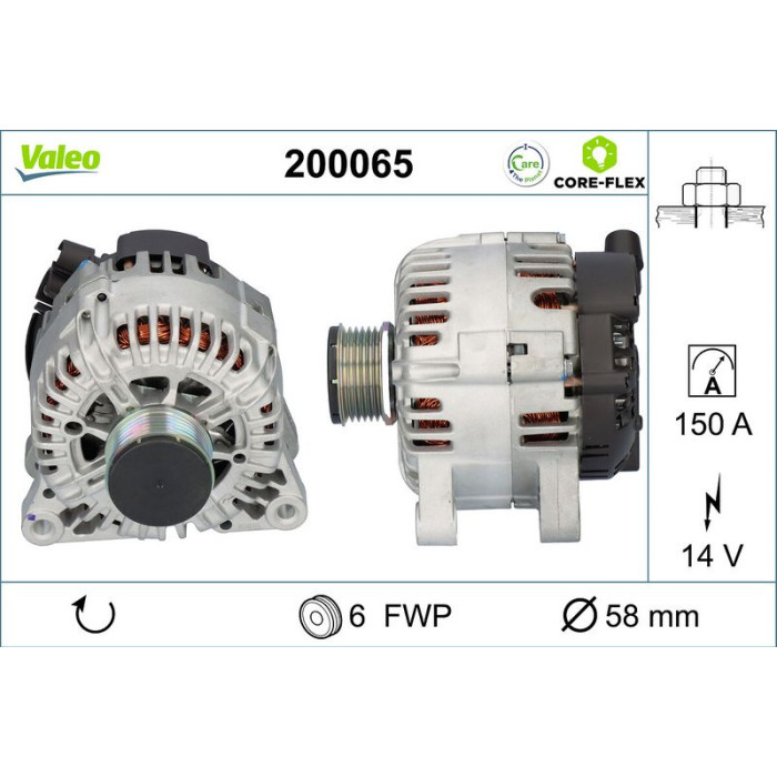 Valeo Lichtmaschine 200065 Valeo Lichtmaschine 200065