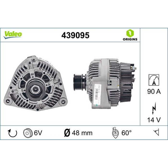 439095 Valeo Lichtmaschine 439095 439095 Valeo Lichtmaschine 439095