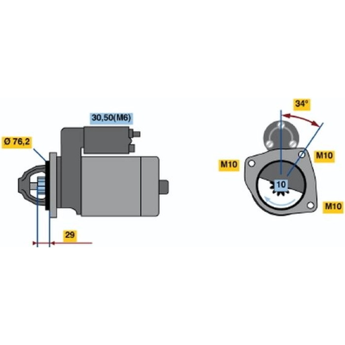 Bosch Anlasser 0001108430 Bosch Anlasser 0001108430