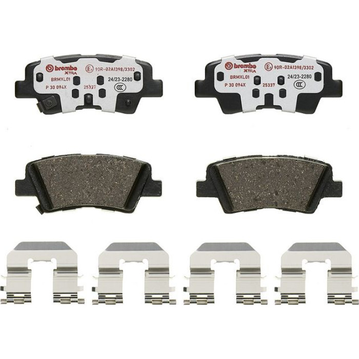 P 30 094X Brembo Xtra Bremsbelagsatz Hinterachse – P 30 094X – 100 x 41 x 16 mm – Bremssystem Akebono – OE Nummer 583022VA35