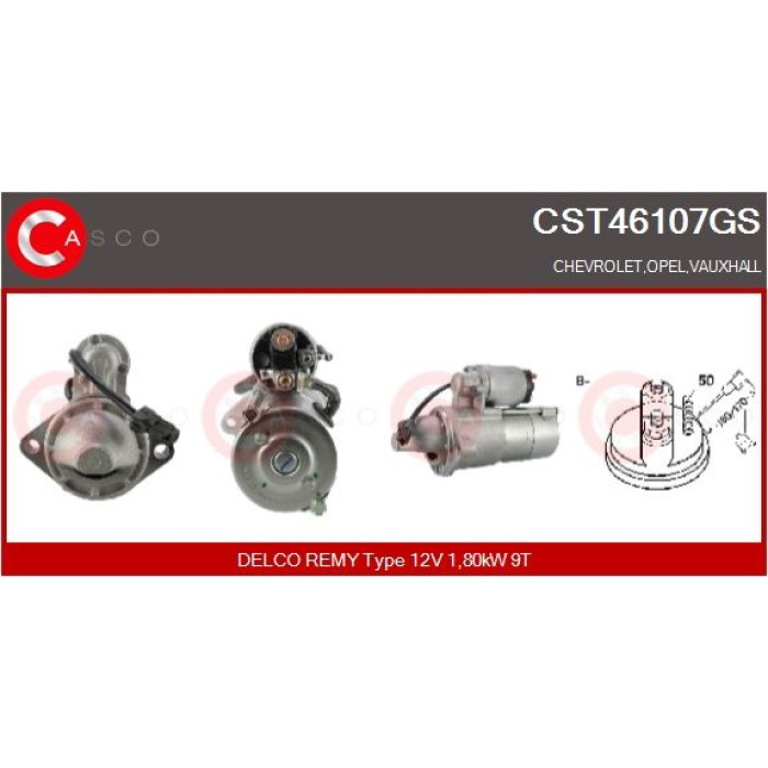 CASCO Anlasser CST46107GS