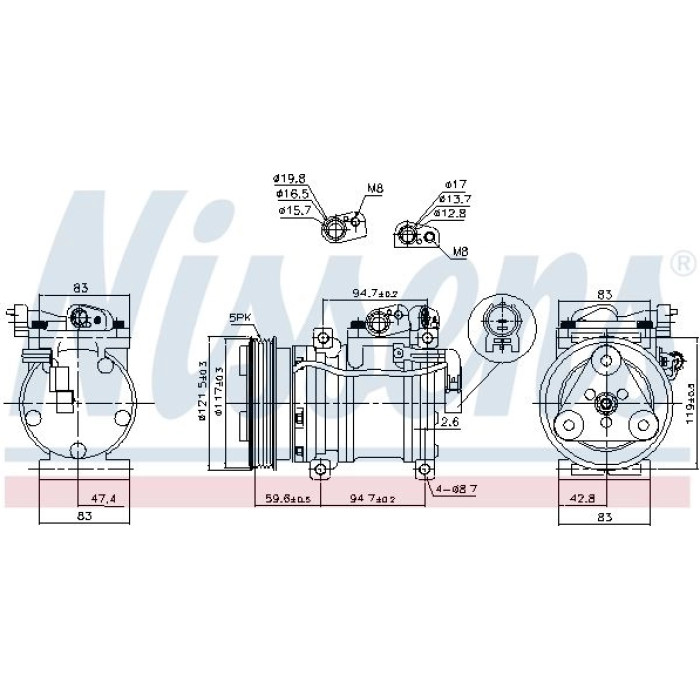 Nissens Klimakompressor PKW 890688