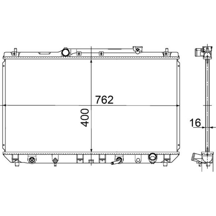 MAHLE Kühler, Motorkühlung CR 548 000S MAHLE Kühler, Motorkühlung CR 548 000S