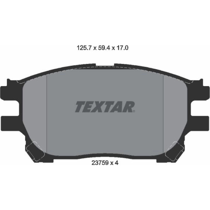 2375901 Textar Bremsbelagsatz 2375901 2375901 Textar Bremsbelagsatz 2375901