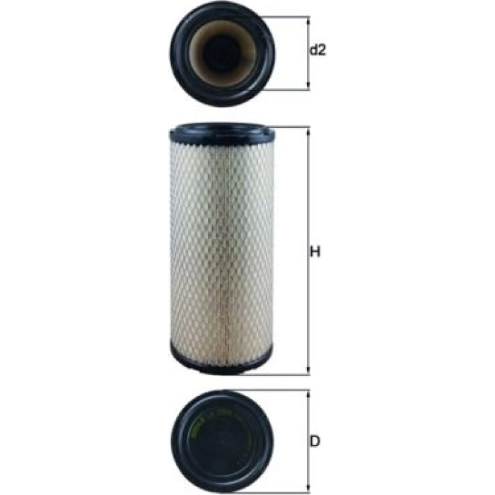LX 2959 MAHLE Luftfilter LX 2959, Filtereinsatz, Höhe 313 mm – u. a. für Landini Series 1, New Holland Workmaster, Case Ih Farmall – OE Nummer 8050800 - l LX 2959 MAHLE Luftfilter LX 2959, Filtereinsatz, Höhe 313 mm – u. a. für Landini Series 1, New Holland Workmaster, Case Ih Farmall – OE Nummer 8050800 - l