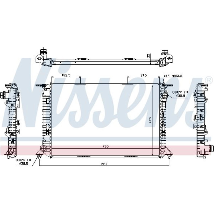 Nissens Wasserkühler PKW 60319 Nissens Wasserkühler PKW 60319