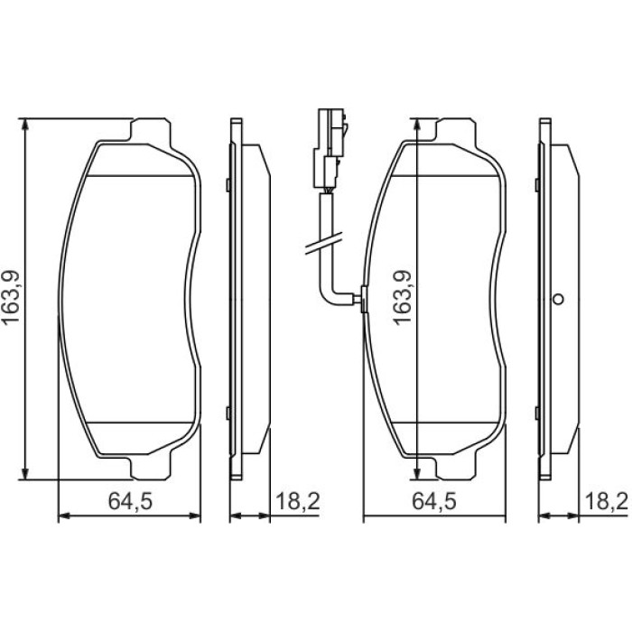 0 986 494 498 Bosch Bremsbelagsatz 0 986 494 498 0 986 494 498 Bosch Bremsbelagsatz 0 986 494 498