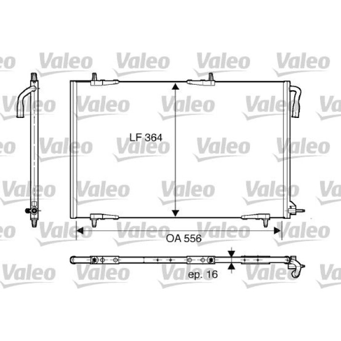 Valeo Klimakondensator 818000 Valeo Klimakondensator 818000