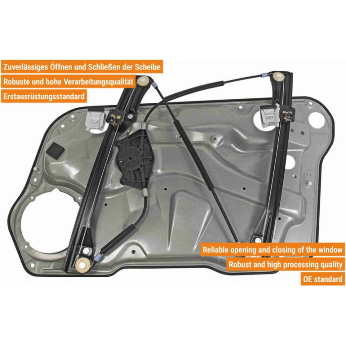 VAICO V10-6327 Fensterheber vorne links, für Linkslenker, mit Trägerplatte, elektrisch VAICO V10-6327 Fensterheber vorne links, für Linkslenker, mit Trägerplatte, elektrisch